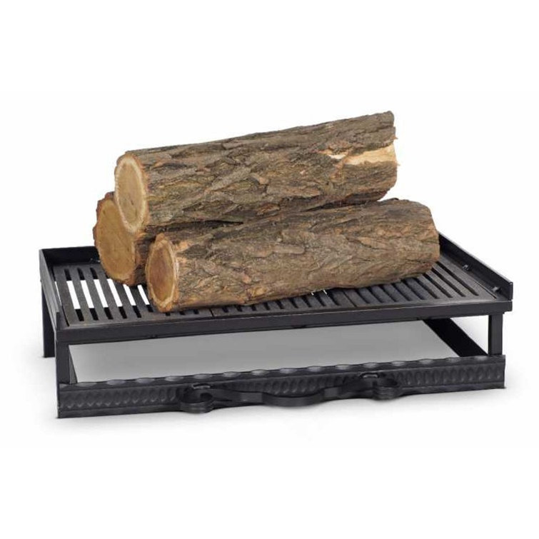 Rosalind Wheeler Steel Fireplace Grate with Ash Tray Wayfair.co.uk